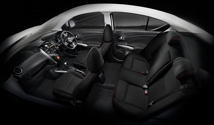ภายในห้องโดยสารของ Nissan Almera 2019-2020 ภายในห้องโดยสารของ Nissan Almera 2019-2020