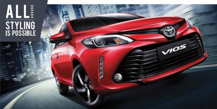 Toyota Vios 2019 ราคาเริ่มต้นอยู่ที่ 609,000 บาท