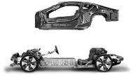 โครงสร้างตัวถังของ BMW i8 Roadster 2018  ทำมาจากคาร์บอนไฟเบอร์ที่มีน้ำเบาแต่ก็มีความแข็งแรงสูง - 9
