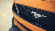 สัญลักษณ์ม้าป่า อันทรงพลัง บนกระจังหน้าทรงรังผึ้งขนาดใหญ่ที่บ่งบอกถึงความเป็นตัวตนและเอกลักษณ์เฉพาะตัวของ Ford Mustang BULLITT 2019 - 5