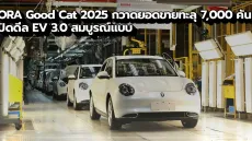 เจาะความสำเร็จ GWM ORA Good Cat 2025 รถไฟฟ้าขวัญใจมหาชน ยอดขายพุ่งกระฉูด พร้อมส่งออกไทยสู่ระดับโลก