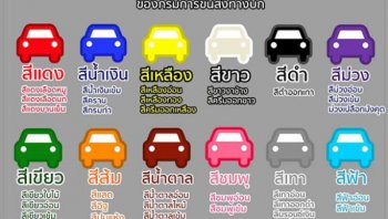 ถูกปรับแน่! ถ้าเปลี่ยนสีรถใหม่ แล้วไม่แจ้งกรมขนส่งฯ