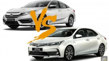 ลองจับรถเก๋ง 4 ประตู จากสองค่ายดังมาประชัน ระหว่างToyota Corolla Altis 2018 และ HONDA CIVIC 2018 ค่ายไหนจะโดนใจมากกว่า
