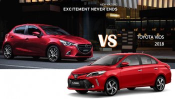 เปรียบเทียบ Mazda 2 2018 กับ Vios 2018 สองสปอร์ตซีดานยอดนิยม !!