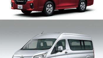 เปรียบเทียบรถตู้ Toyota Hiace 2019 กับคู่แข่ง Nissan NV350 Caravan 2019