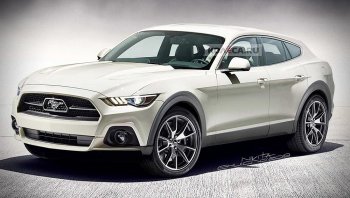 เผยภาพ Render หน้าหลัง  รถยนต์ที่คาดกันว่าจะเป็น Ford Mustang  SUV  ขับเคลื่อนไฟฟ้าล้วน 