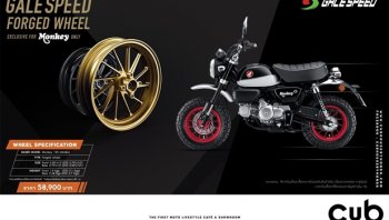 Gale Speed รู้จักล้อแม็กแต่งของ Honda Monkey 125 สนนราคาคู่ละ 5 หมื่นบาท