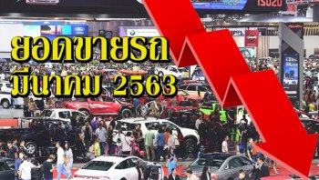 ประกาศยอดขายรถมีนาคม 2563 วูบหนัก 41.7%
