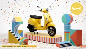 Vespa LX 125 I-GET 10TH ANNI 2020 ฉลอง 10 ปี เพิ่มสีสันใหม่ !!