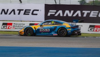 "เต๊อะ วุฒิกร" เกาะกลุ่ม Top 10 ปิดเกม Fanatec GT World Challenge Asia ที่จ.บุรีรัมย์