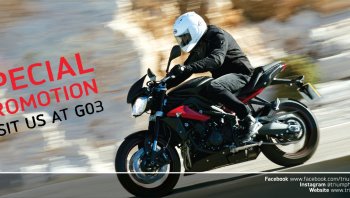 “ไทรอัมพ์ มอเตอร์ไซเคิลส์” ชวนสาวกบิ๊กไบค์บุกงานมอเตอร์เอ็กซ์โป 2016