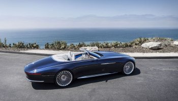 Mercedes-Benz เผยคอนเซ็ปต์รถไฟฟ้าสปอร์ตเปิดประทุนยาว 20 ฟุต