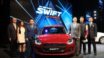 ซูซูกิ เปิดตัว All New Suzuki SWIFT พร้อม 2 พรีเซนเตอร์ ชาริล ชัปปุยส์ และ วี วิโอเลต วอเทียร์