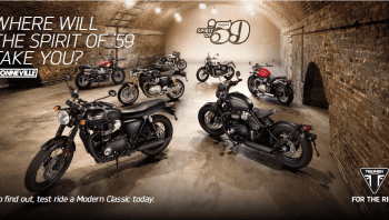 “ไทรอัมพ์ มอเตอร์ไซเคิลส์” คิกออฟแคมเปญ “เดอะสปิริท ออฟ ฟิฟตี้ไนน์” ปลุกจิตวิญญาณสุดคลาสสิกแห่งยุค 59 ต้นกำเนิด “ไทรอัมพ์ บอนเนวิลล์”