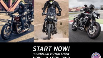 “ไทรอัมพ์ มอเตอร์ไซเคิลส์” ส่งโปรฯ สุดโดนข้อเสนอเดียวกับงานมอเตอร์โชว์ 2018