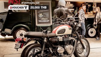 “ไทรอัมพ์ มอเตอร์ไซเคิลส์" เปิดโปรฯ โมเดิร์นคลาสสิก แรงเขย่าต้นปี   ฟรี Gift Voucher 30,000 บาท