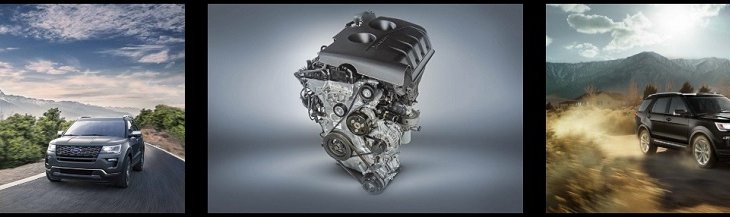 Ford Explorer 2020 มาพร้อมกับเครื่องยนต์สามรุ่นที่มีมาให้คุณเลือกให้เหมาะสมกับความต้องการและการขับขี่  มีทั้งเครื่องยนต์ EcoBoost ®ขนาด 3.5 ลิตรและ 2.3 ลิตรและ Ti-VCT V6 3.5  