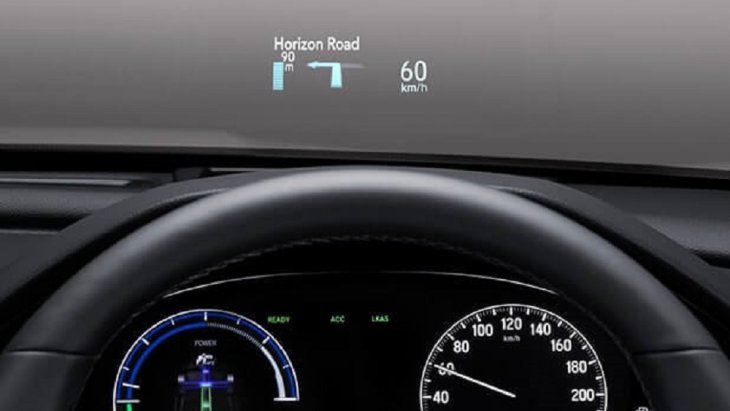HEAD-UP DISPLAY ระบบแสดงข้อมูลการขับขี่บนกระจกด้านหน้า ทำให้คุณได้รับรู้ข้อมูลการขับขี่ทันทีโดยไม่ต้องละสายตาไปจากถนน