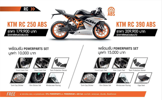 KTM RC390 ปรับราคาเหลือ 209,900